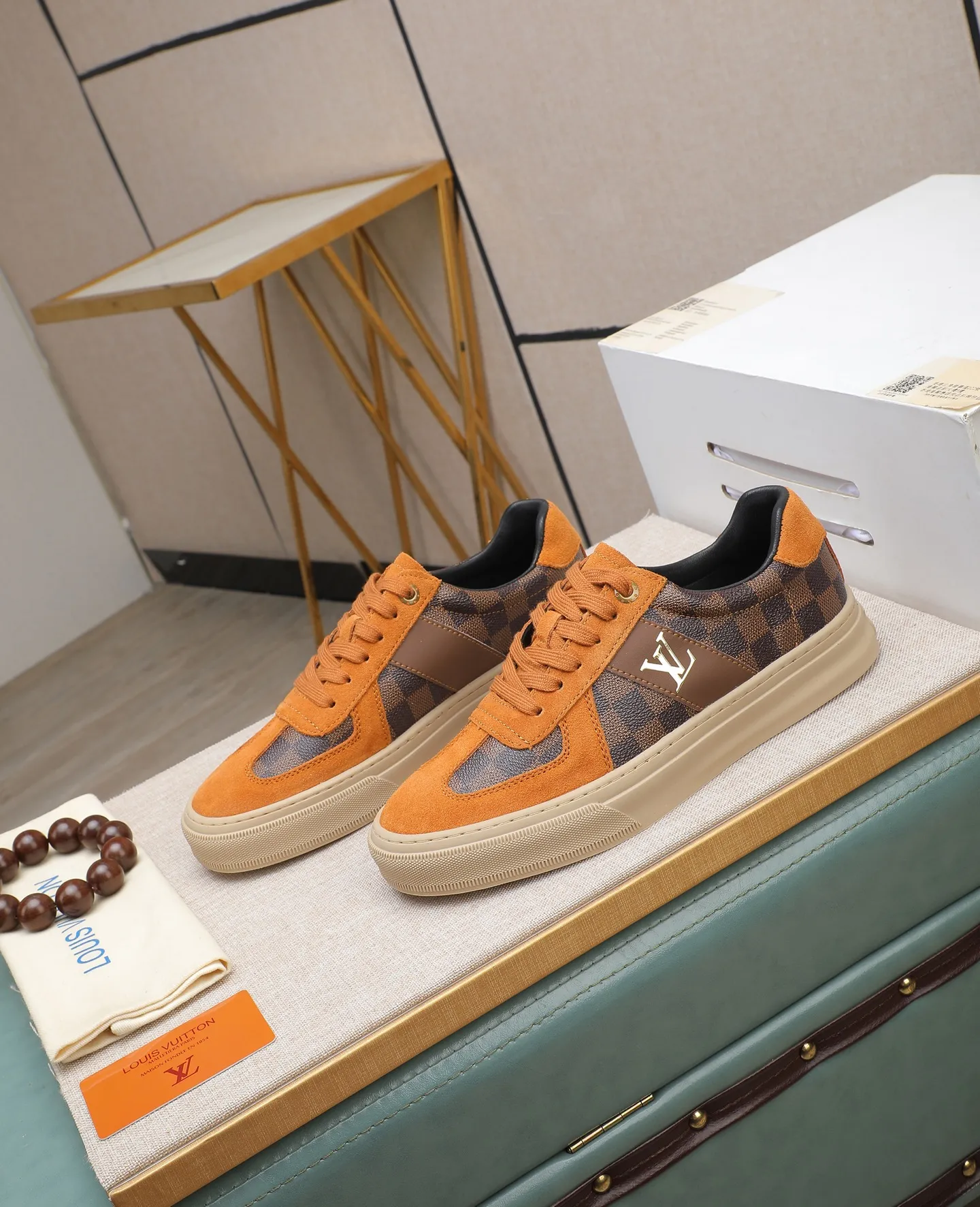 Men's shoes 💰420 📛📛(Niuli) high-end [LOUIS VUITTON】Louis Vuitton official website synchronizes new products👟Milan fashion catwalk style🇰🇾🇰🇾LV house logo, celebrity style, a must-have for fashionistas⚠️First-layer calfskin➕Cowhide lining➕Official website original original outsole👞Number 38-44